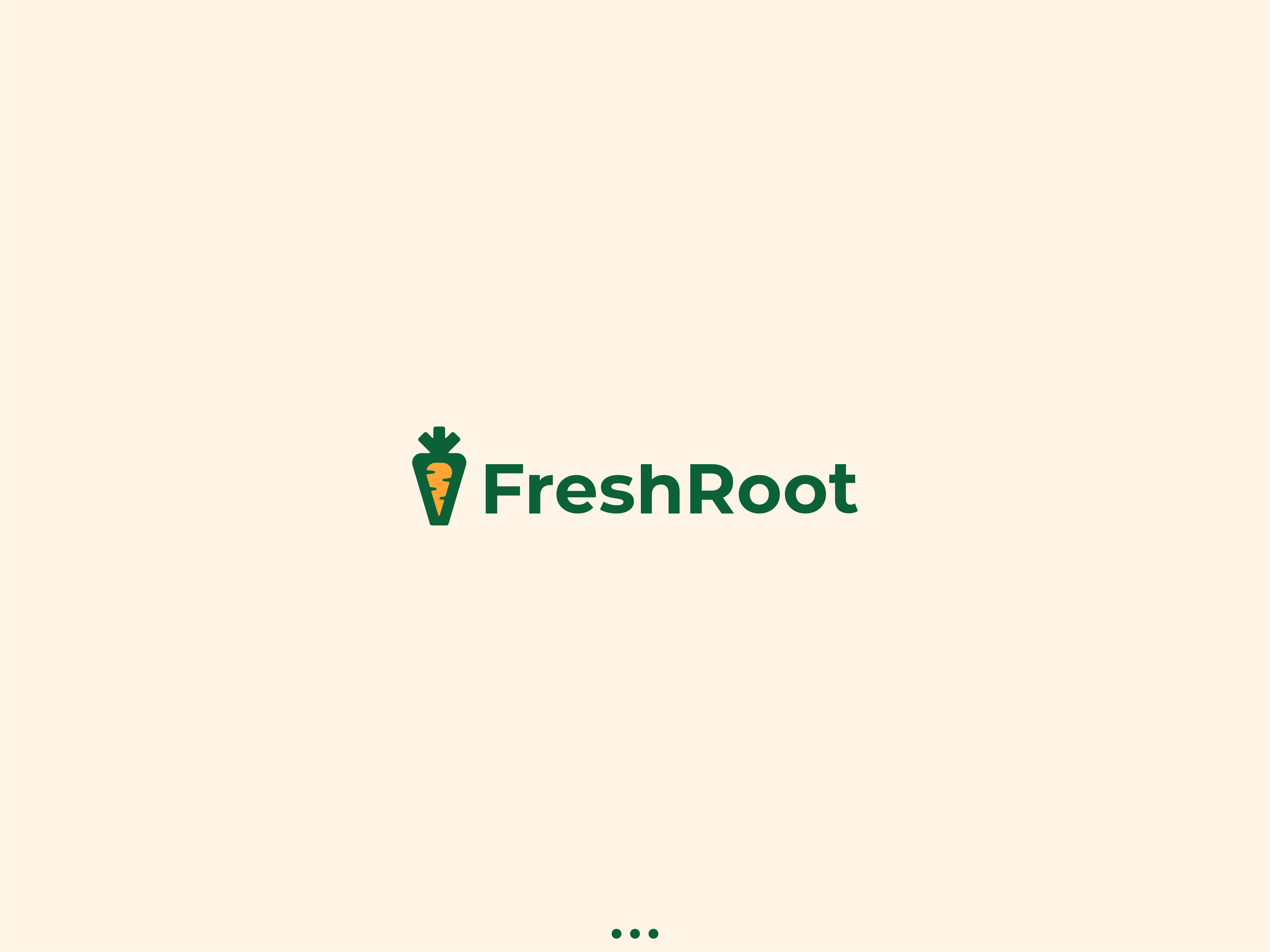 FreshRoot – Organic Grocery Store Logo Design brand mark branding logo logo mark pixuno sustainable business design