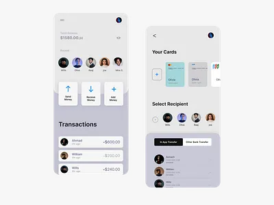 Payment Transfer Mobile UI branding design graphic design illustration mobileapp mobileui money payment paymenttransfermobileapp send transfer typography ui