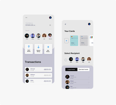 Payment Transfer Mobile UI branding design graphic design illustration mobileapp mobileui money payment paymenttransfermobileapp send transfer typography ui