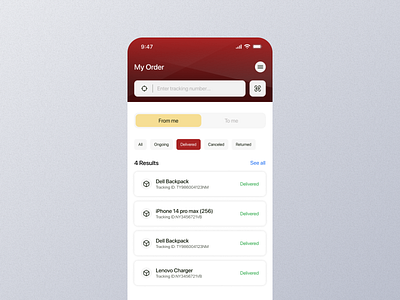 Delivered Mobile App Ui app delivered delivered app delivered dashboard delivered design delivered details delivered experience delivered interface delivered mobile delivered option delivered page delivered screen delivered setting delivered ui delivered view delivered widget graphic design mobile screen ui