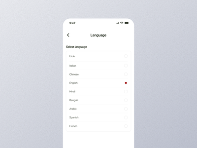 Language Mobile App Ui app graphic design ilanguage langauge option language app language dashboard language design language details language experience language interface language option language page language screen language setting language view language widget mobile screen ui uiux
