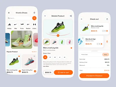 E-commerce Shoes | Mobile App UI/UX Design adidas ecommerce shoes fashion shoes fashion shoes app jordan mobile app nike shoes online shop online store shoe mobile app shoe store app shoes shoes shop ui shopping shopping app sports shoes