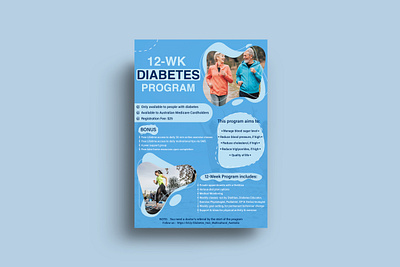 Diabetes Program Flyer Design adobe illustrator adobe photophop branding design flyer flyer design graphic design graphic designer illustration poster design