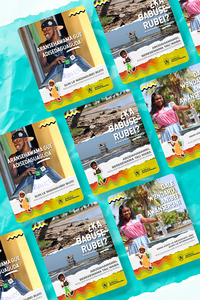 Campaña de Reciclaje dirigida al pueblo garífuna graphic design