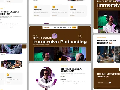 🎙️ Podcast Landing Page Design branding landing page landing page ui design live podcast ui live tv landing page logo podcast social social landing page ui ui design ux design web design website design