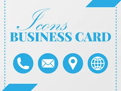 Business Card Icons design graphic design icons logo symbols