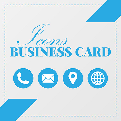 Business Card Icons design graphic design icons logo symbols