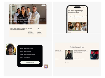 UI of Landing Page for Healthtech AI Assistant ai animation b2b bento healthcare healthtech landing landing page marketing medtech saas startup ui ux web wellness