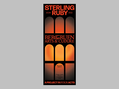 Modern Poster for Art Event art event art poster artistic flyer branding concept cultural branding elegant minimalism event identity gallery promo geometric framing gradient layout gradient light modern mystique modern poster museum event serif typography type composition typographic balance visual storytelling window design