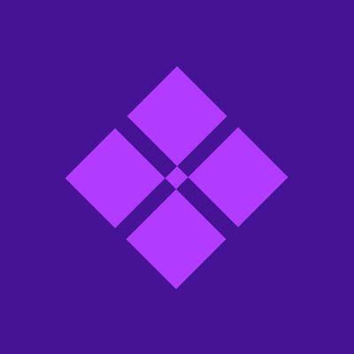 06 - violet x orchid abstract branding design diamond geometric graphic design icon logo minimal minimalistic polygons purple sleek squares tech technology vector