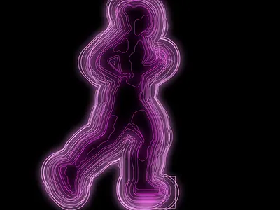 Running series - isolines 4 animation cavalryapp loop motion motion design motion graphics