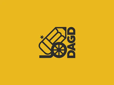 The Decent Army of Good Design agency black branding cannon collective community community design creative design collective designers graphic design logo logo design mexico vector yellow