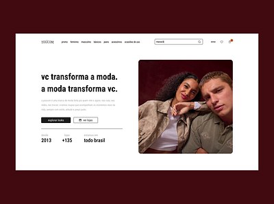 Fashion Brand Landing Page figma landing page ui web design