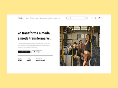 Fashion Brand Landing Page figma landing page ui web design