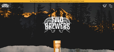 Whiskey Brand Website graphic design ui