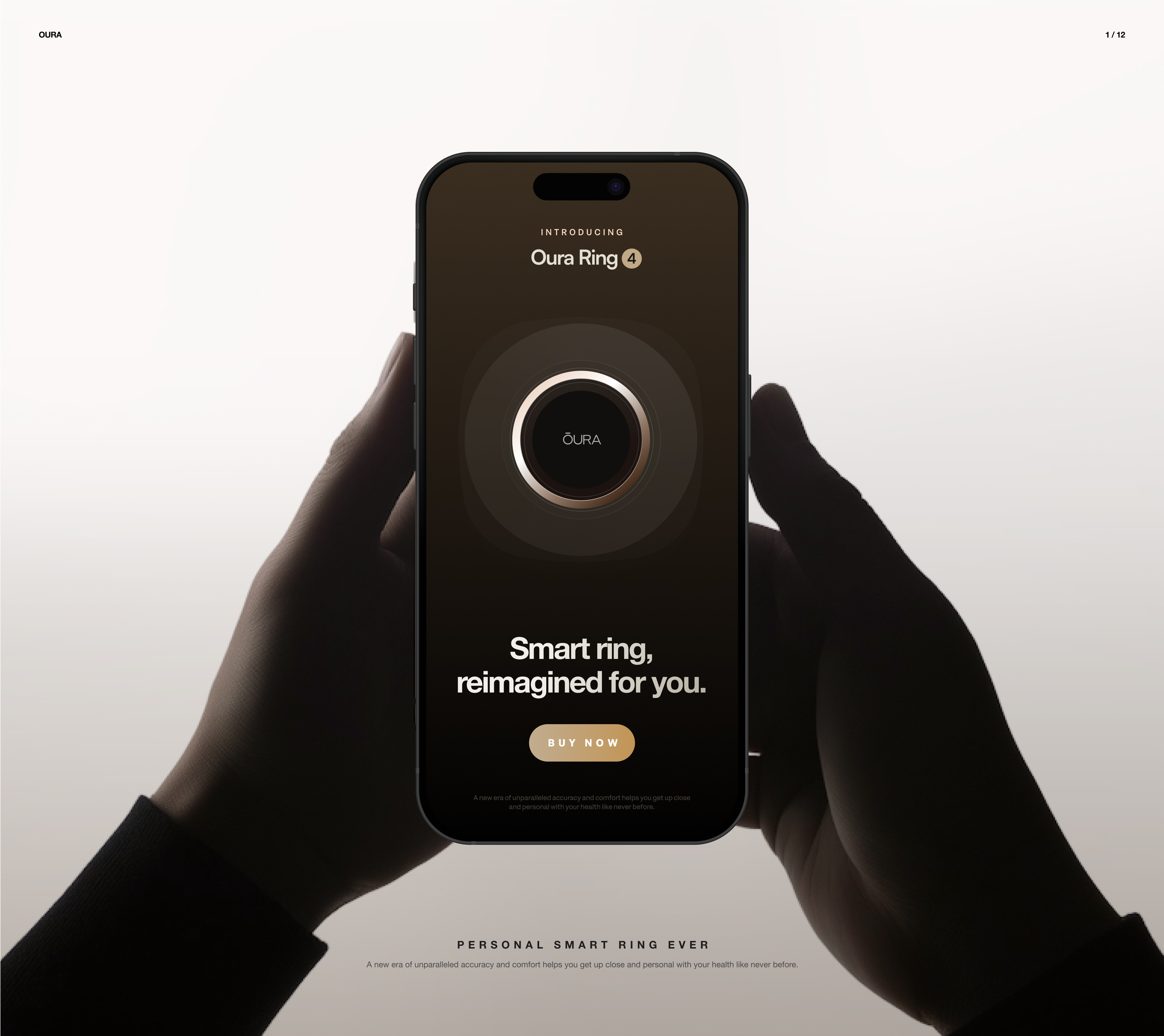 Oura Ring- Splash Screen/Loader 3d animation apple black bootup branding button design graphic design illustration liquid glass motion graphics pdp slider splashscreen trend typo typography ui uiux