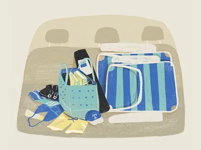 Beach Days beach branding illustration summer texture