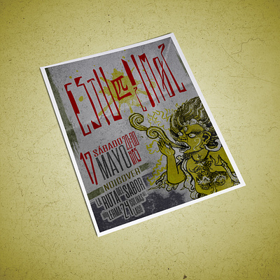 Estuπdizimoz Live :: Rock band flyer design flyer graphic design illustration rock band flyer