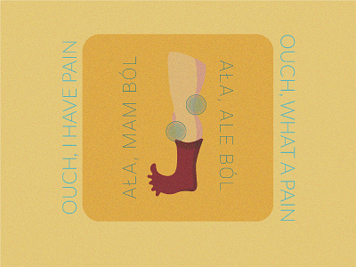 Ouch illustration vector