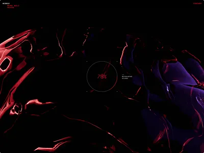 NEURA1© 3d biotech future hero interface landing page sci fi technology techy visual website