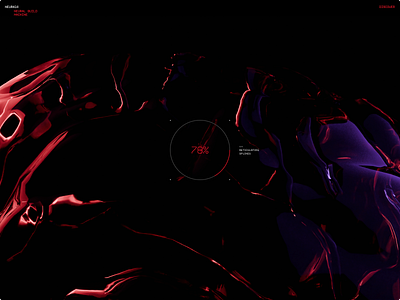 NEURA1© 3d biotech future hero interface landing page sci fi technology techy visual website