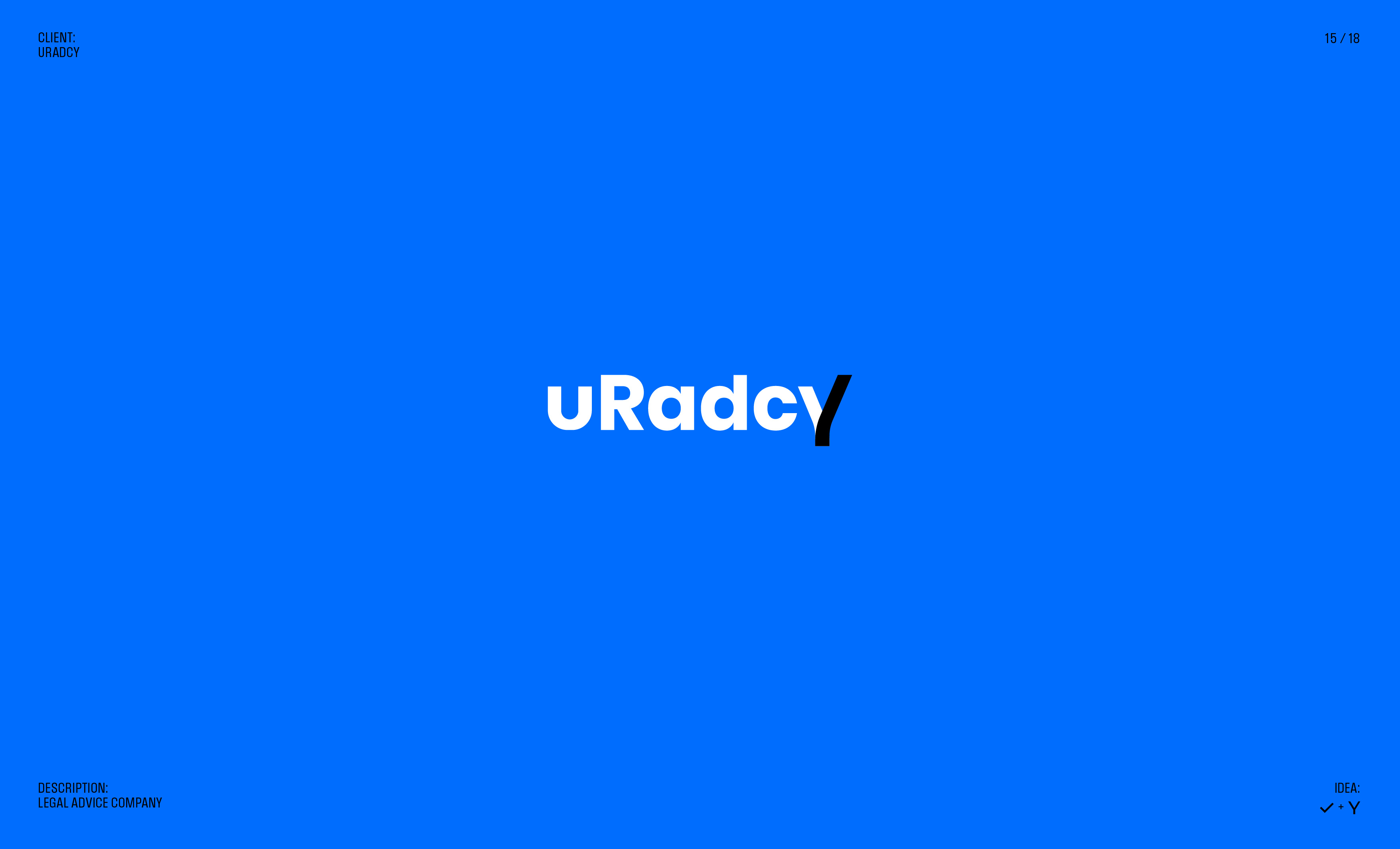 Logo uRadcy branding graphic design identity letter lettering logo logotype y
