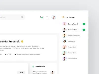 UI/UX Design for a Learning Platform activity dashboard design designinspiration direct messages ui dm edtech interface messages product design ui ui inspiration uidesign user experience uxdesign webdesign