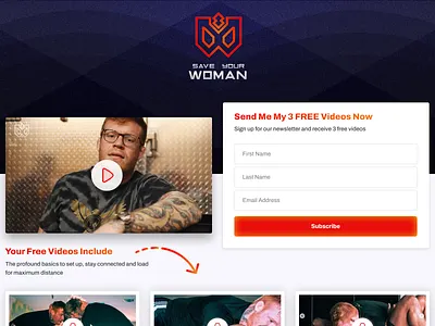 SYM Email Capture email capture landing page logo design ui ux