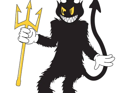 The Devil 3d angry animation artwork branding demon design devil digital art funny graphic design illustration illustrator logo minimal motion graphics ui vector