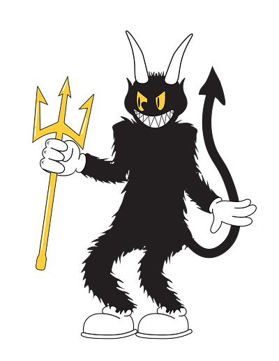 The Devil 3d angry animation artwork branding demon design devil digital art funny graphic design illustration illustrator logo minimal motion graphics ui vector