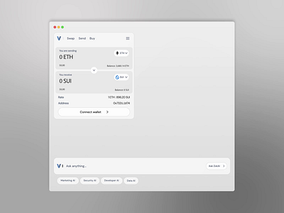 VOXA-AI component animation ai animation bank buttons component crypto hero section light mac money prompt search ui ux web3 white