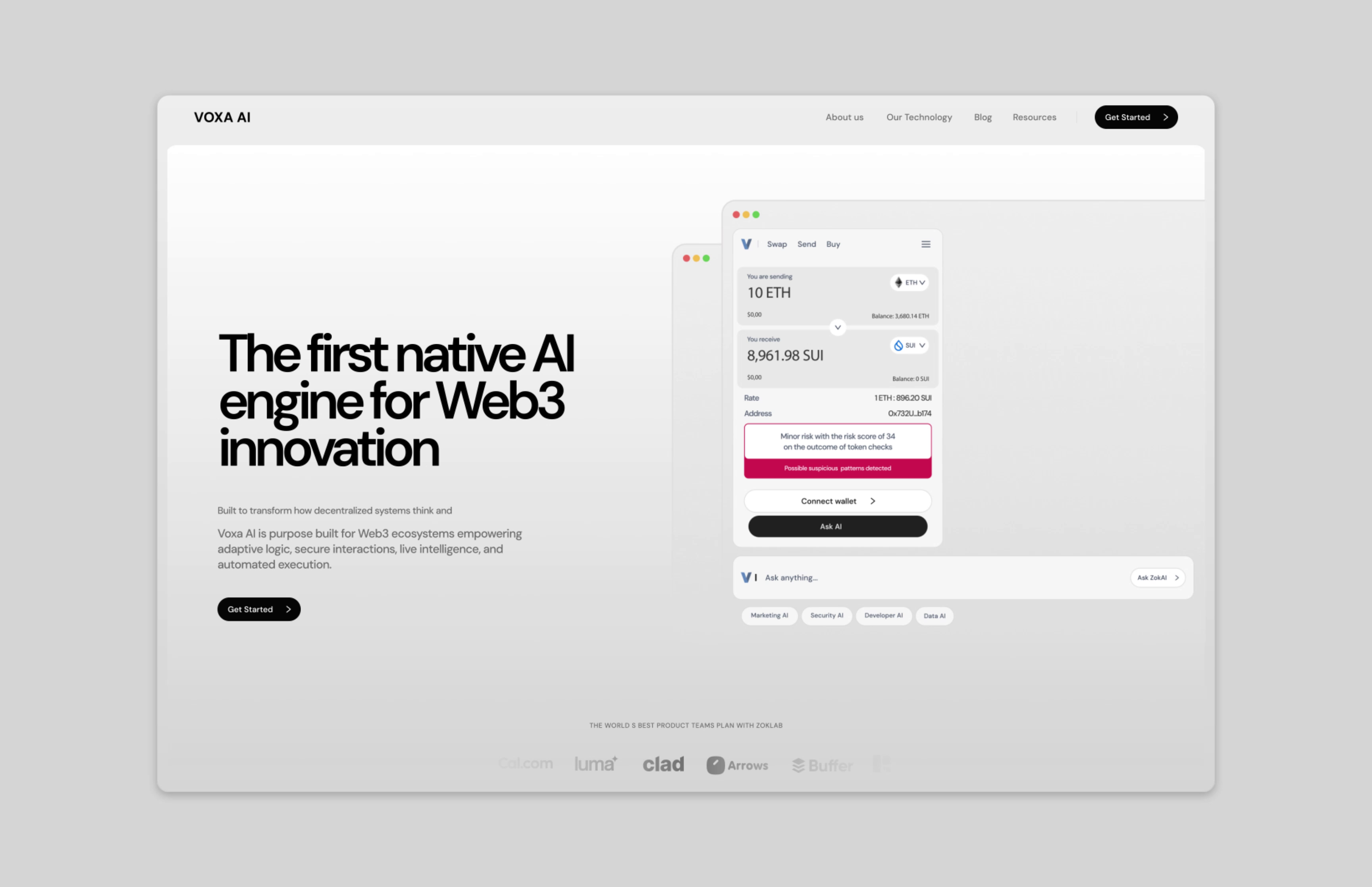 Example of Landing Page With Motion Design