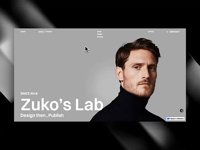 Zuko - Portfolio Website on Webflow .webflow template agency template landing page portfolio template portfolio web portfolio website ui web design webflow website design