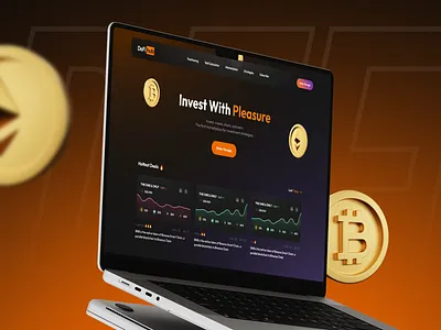 Defihub Landing Page blockchain crypto design finance investment landing page marketplace ui ux web