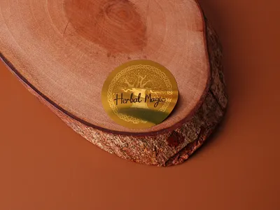 Herbal Magic Custom Gold Stickers gold stickers