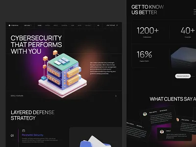 Cyberfunk - Cyber Security Company agency branding company cyber dark design digital elementor framer landing marketing mode page security studio technology ui webflow website wordpress