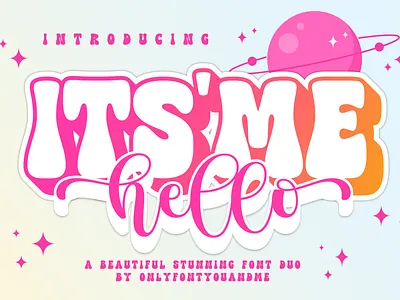 ITSME HELLO design font graphic design illustration logo typography