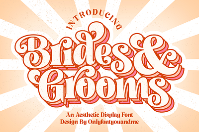 BRIDES AND GROOMS design font graphic design illustration logo typography