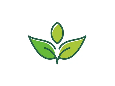 Nature Leaf Logo branch branding business clean elegant green icon leaf logo nature simple symbol tree trend unique