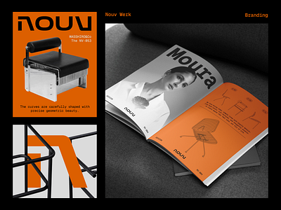 Minimal Meets Bold — Nouv Werk in Print brand guideline brandidentity branding design design guide graphic design interior logo logo design minimal popular poster print visual identy