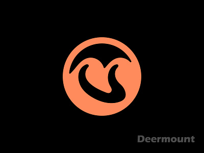 Deermount logo design branding deer deer logo deermount design graphic design illustration letter logo logo logo identity logos mount mount logo mountain logo vector