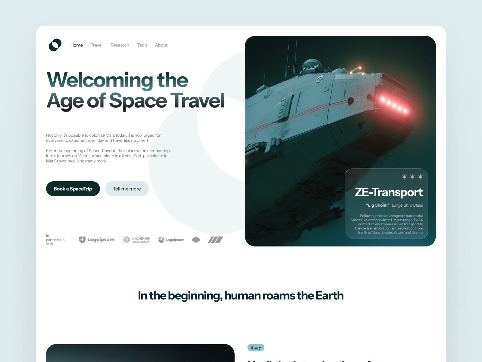 Example of Framer Landing Page Site