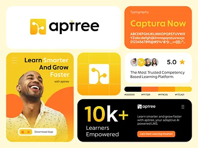 E-Learning Platform Logo Design app app design brand identity branding course design e learning e learning app education education app graphic design identity illustration logo logo design mobile app study typography ui visual identity