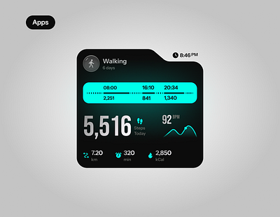 Health Tracking App app app design app ui dark ui health tracking landing page minimal modern tracking app ui ui design uiux user interface ux ux design