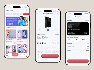 Yaqoot – Smart Shopping App UI Design ai shopping assistant app app design ecommerce ecommerce mobile app ecommerce ui design fashion tech app intelligent shopping app mobile app mobile shopping modern ecommerce online shopping online store app product listing app shopping app shopping app ui smart shopping smart shopping app ui