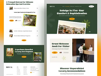 Luxury Hotel - Web Design - Homepage - Landing Page agency dribbble e commerce framer homepage hotal website landing page landing page design luxury luxury restaurant luxury webdesign luxury website minimal ui design ui ux ui ux design web design web ui design website website mockup