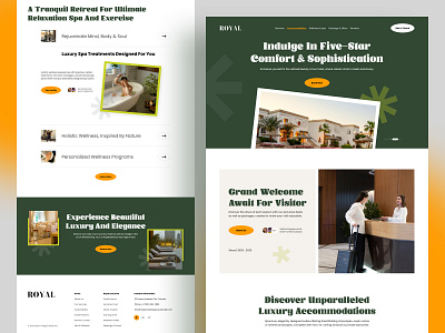 Luxury Hotel - Web Design - Homepage - Landing Page agency dribbble e commerce framer homepage hotal website landing page landing page design luxury luxury restaurant luxury webdesign luxury website minimal ui design ui ux ui ux design web design web ui design website website mockup