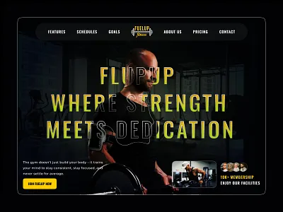 Fitness GYM Post branding graphic design ui