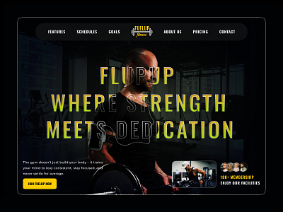 Fitness GYM Post branding graphic design ui