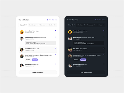 Boxes UI - Notifications 🔔 box card message box notifications